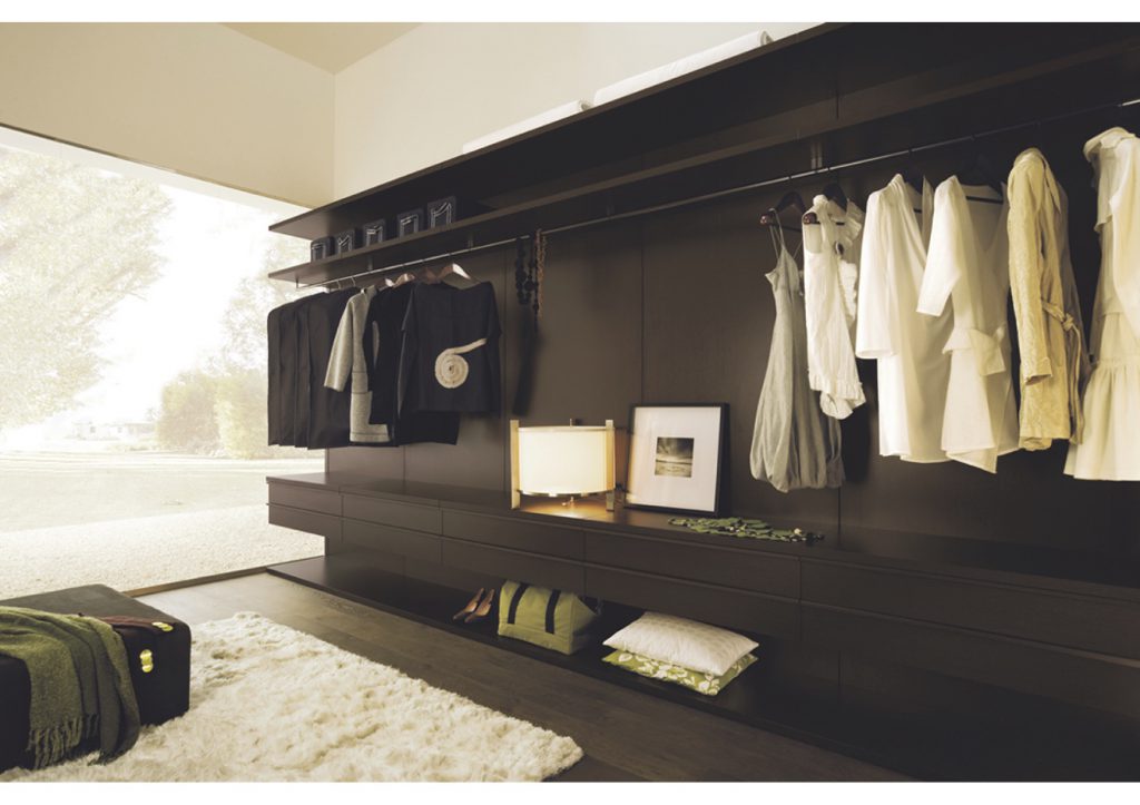 Bedroom furniture solutions: Dark wardrobe