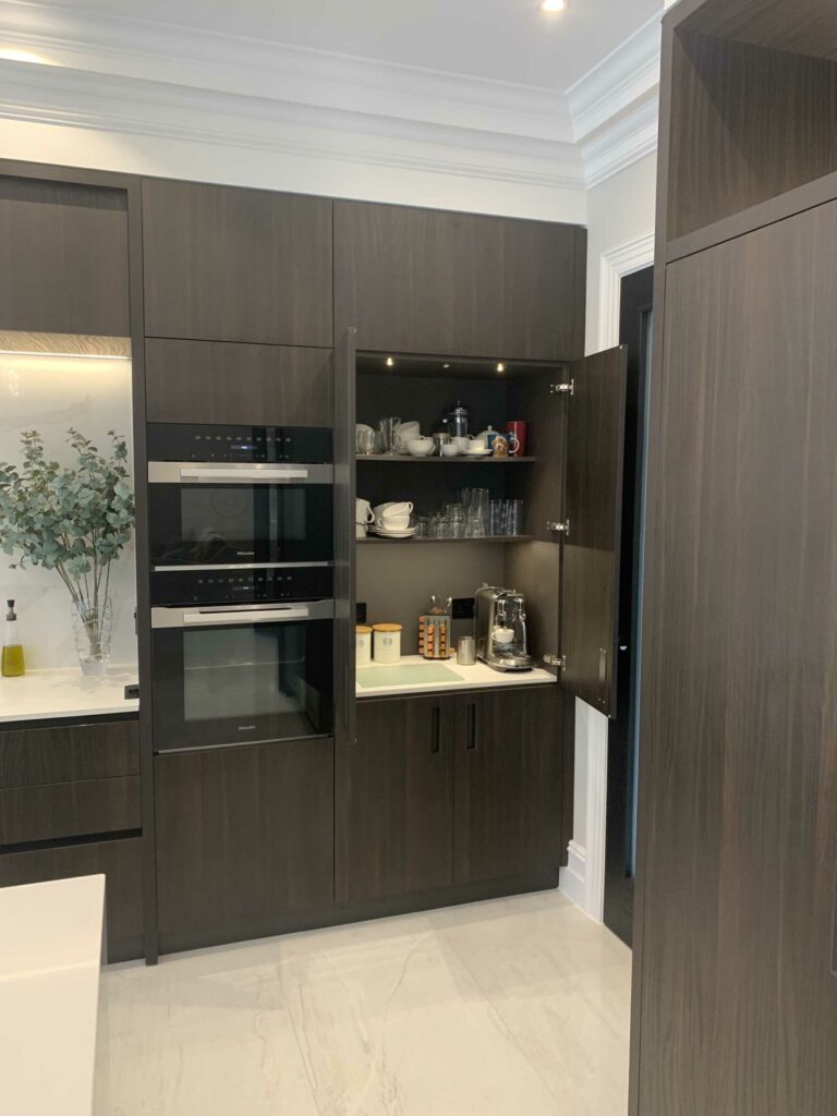 Italian Range Kitchen: Pantry Cupboard 2 Open